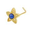 L Needle Curved Hook Thin Rod Nose Stud Zircon Devil Eye Love Nose Puncture Jewelry Nose Ring