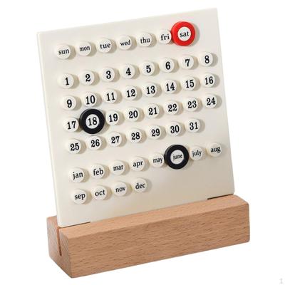 Estetické věčné kalendáře Ozdoby Plánovač dat DIY Montessori doplňky Vzdělávací potřeby