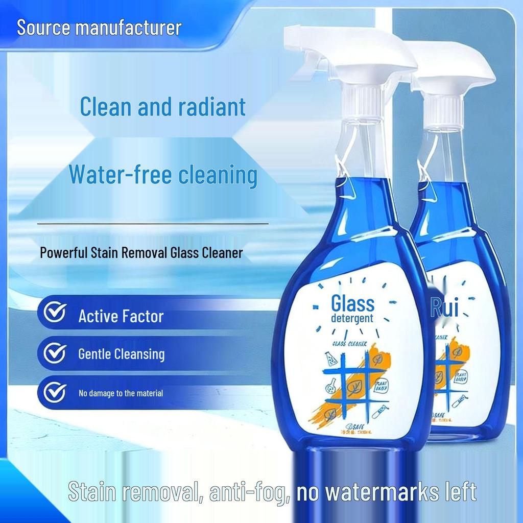 Household Glass Cleaner: Effective Window & Mirror Stain Remover