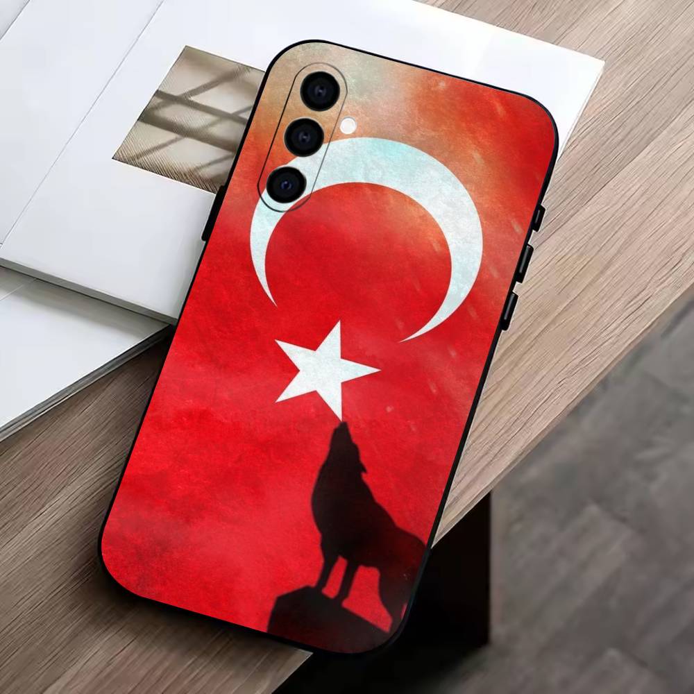 Turk Wolf Turkey Flag  Phone Case For Samsung Galaxy A73,A72,A71,A70,A53,A52,A51,Others Soft Black Cover