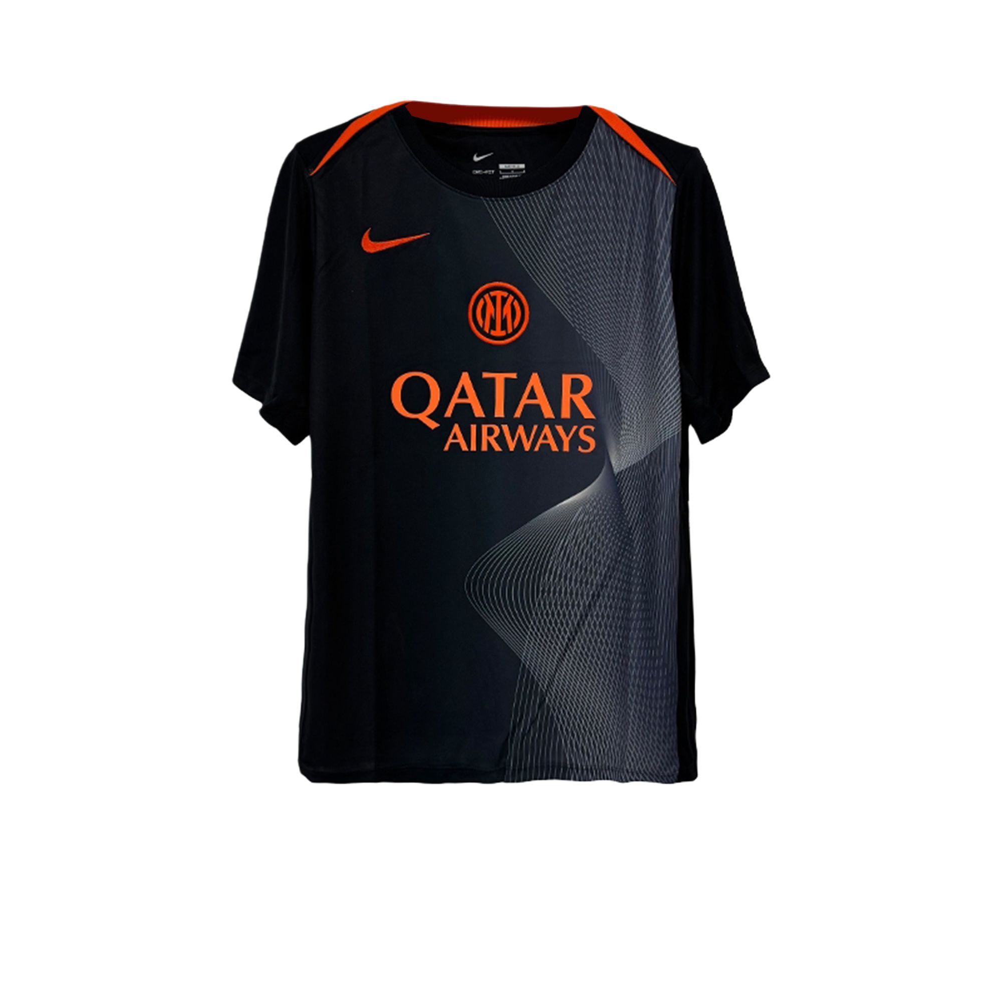 

Nike Dri-Fit Интер Милан Удобный Мягкий Пуловер Футболка с Коротким Рукавом Унисекс Топы HM3441-010 XL