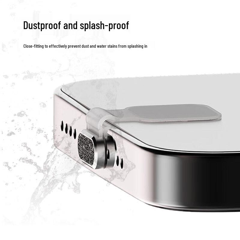 Junwen Titanium Blue Sparkle Type-C Anti-Loss Dust Plug