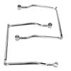 Motorcycle Side Saddle Bag Mount Bracket Bars Universal Steel Heavy Duty for 12mm Mounting Hole