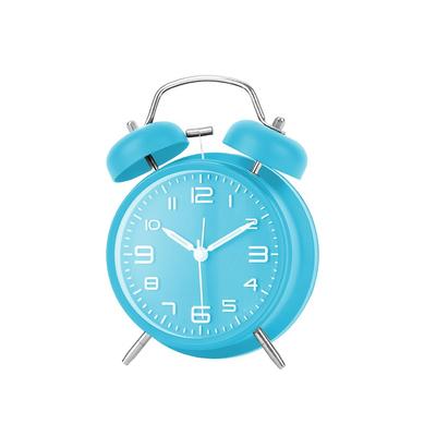 Loud Alarm Clock with Vibration, Quiet Desk Clock with Continuous Second Hand, Absolute Wake Clock, Simple and Natural Desk Clock for Bedroom and