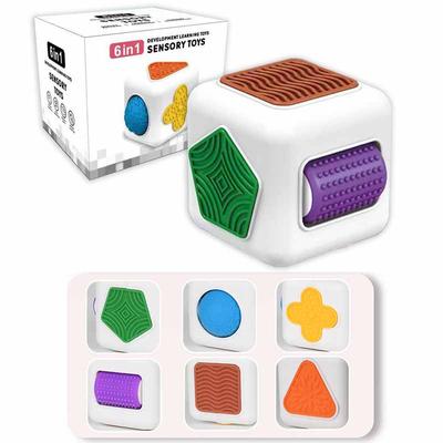 Baby Fingertip Sensory Busy Cube Fidget Toy Autism ADHD Calming Relief Anxiety Fingers Tactile Toy Kid Parish Activity Toy Gift