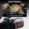 SIRUI Night Walker 75mm S35 Telephoto Cine Lens Large Aperture Manual Focus Lens Metal T1.2 (MS75X-G, X-Mount, Gray)