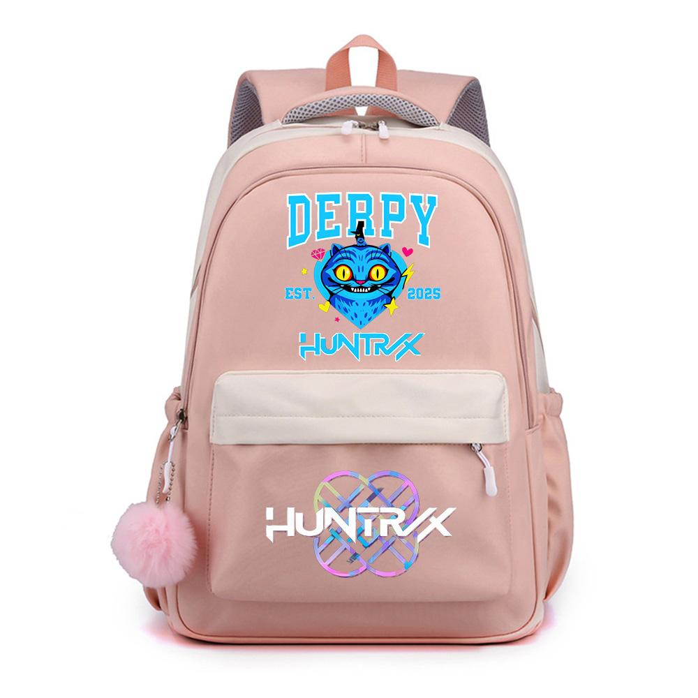 Söt K-Pop Tryckt Ryggsäck med Stor Kapacitet för Tonåring Student Flicka Pojke Skolväska Bokväska Barnpresent Kvinnor Vattentät Resväska Mochila