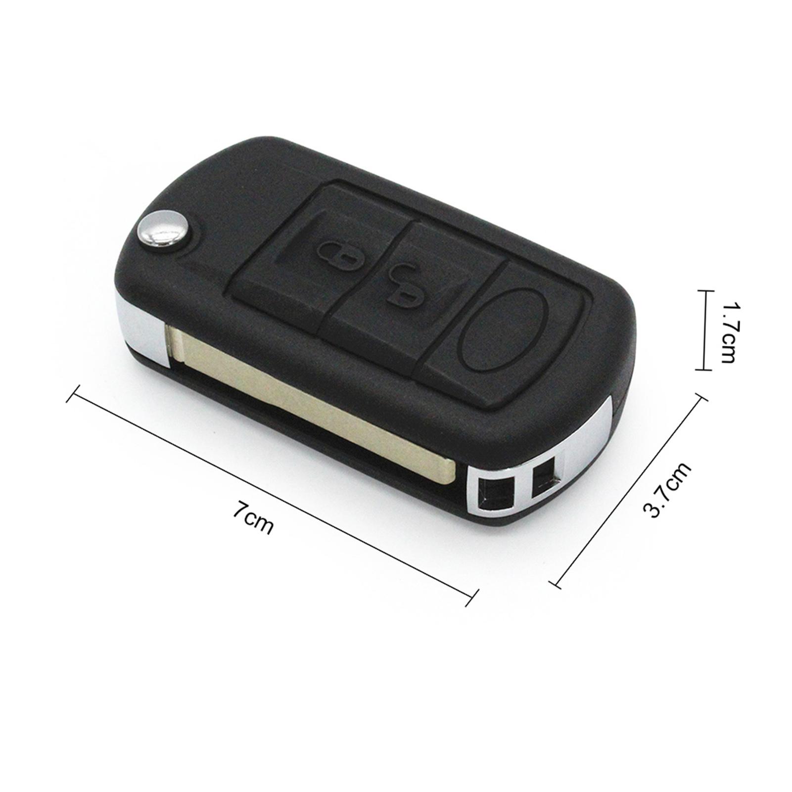 Shoemst Unisex 3 Buttons Btn Remote Key Fob Case Replacement For Range Rover Lr3 2005 2006 2007 2008 2009