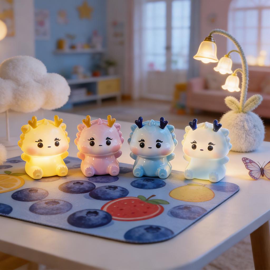 Cute Animal Night Light, -Sensitive Color-Changing, Rechargeable Bedside Light, Suitable For Children's Comfort Lighting And Decoration.
