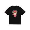 MLB Mega Bear Overfit Cartoon Print Crew Neck Short Sleeve T-Shirt Unisex Tops Black 3ATSE0124-50BKS