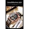 POEDAGAR Luxury Automatic Wristwatch Waterproof Luminous Date Week Leather Men Watch Tourbillon Mechanical Fashion Watches