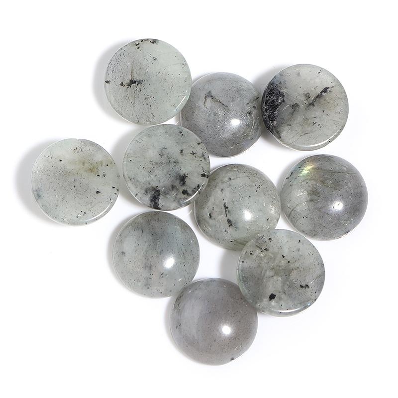 Round Natural Stone Cabochon For Jewelry Making Hemisphere Base Flatback Cameo Diy Handmade Pendant Ring Accessories
