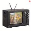 DollHouse Mini Retro TV Toy Ornaments Miniature Simulation Furniture for Living Room Decoration