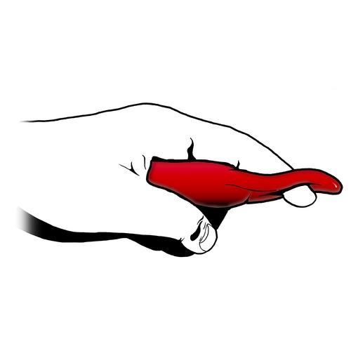 Vibromasseur - ROCKS OFF - Finger Tingles - Silicone hypoallergénique - 7 modes de vibrations - Étanche