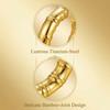 Boucles d'Oreilles en Acier Inoxydable pour Femmes Vintage Luxe Élégant Bijoux en Acier Titane