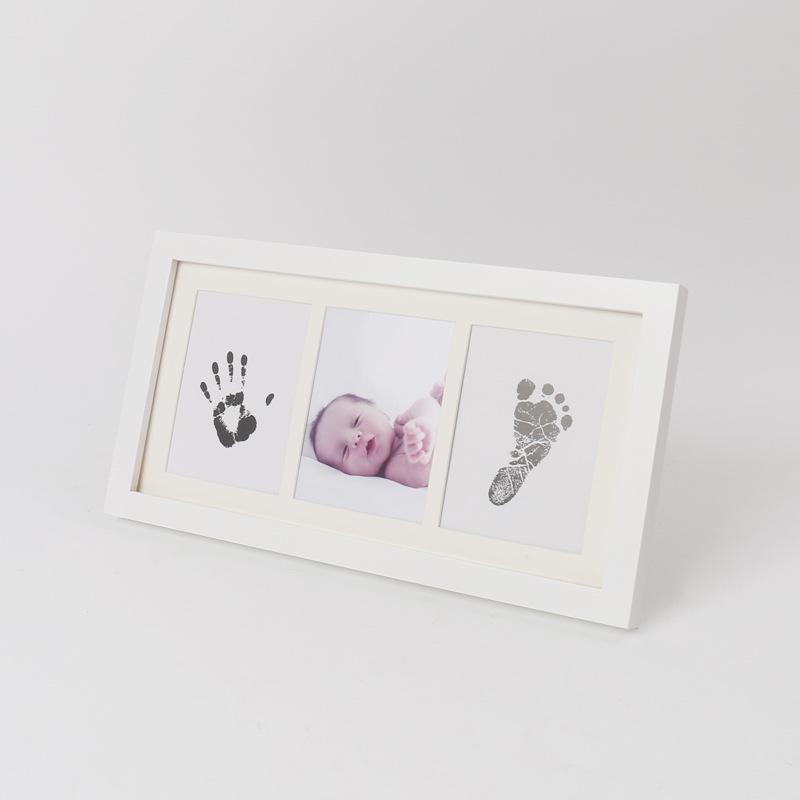 Mess-Free Baby Hand & Footprint Photo Frame - No Ink Required, Keepsake for First Birthday