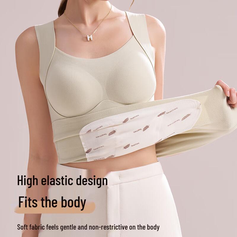 Audifun Women's 100% Down Warm Vest with Integrated Bra Pads