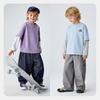 Minibala Boy's Faux Two-Piece Long Sleeve T-Shirt