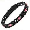 Bracciale Magnetico Eco-friendly Moda Europea & Americana con Pietra Rimovibile e Intarsi di Diamanti; Bracciale da Donna Regolabile in Lega.