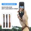 Universal Wrist Strap Adjustable Anti-lost Lanyard Leather Hand Strap For Insta360X5/DJI OSMO Pocket 3/OSMO 7/6/5/SE Accessories
