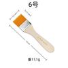 10 Pcs Yellow Nylon Flat Brush Oil Painting Nylon Brush Art Brush Wooden Oil Painting Brush Flat Brush