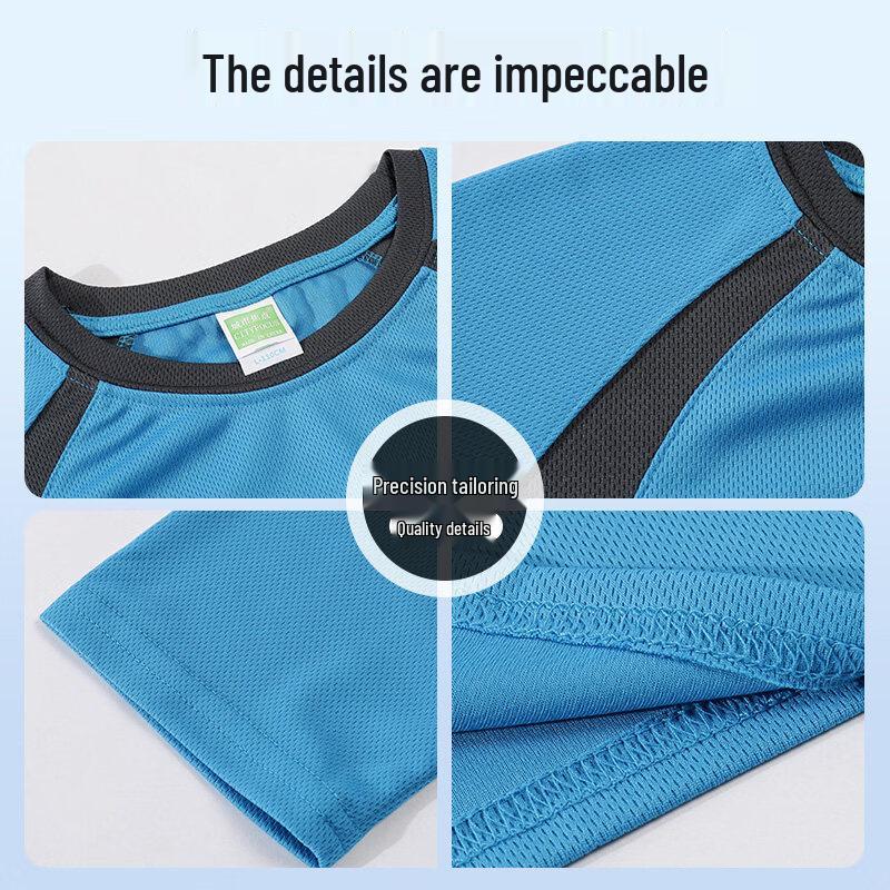 Zhong'aoda Unisex Quick-Dry Raglan Short Sleeve T-Shirt