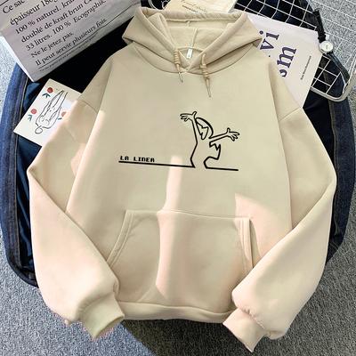 La Linea The Line Osvaldo Cavandoli TV Style Hoodies Tops Comfortable Sweatshirts Women Men Long Sleeve Pullovers Funny Cartoon