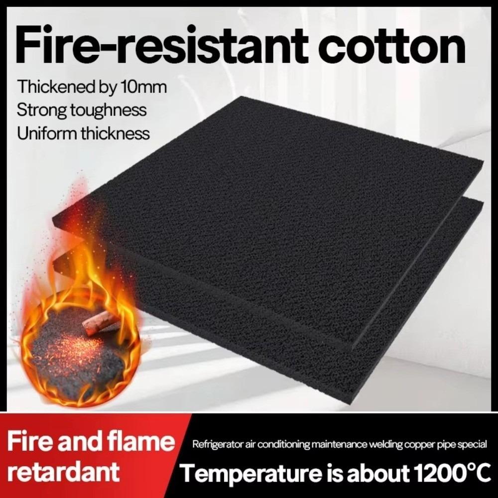 Black Carbon Fiber Felt Fireproof Flame-retardant Welding Protective Blanket Felt High-temperature Resistant Torch Shield Mat