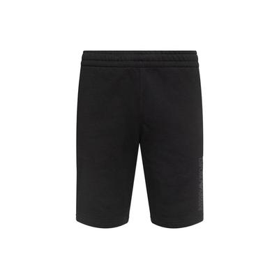 Pantalones Cortos Elásticos con Estampado de Logo EA7 para Hombre Negros 3HPS73-PJ05Z-1200