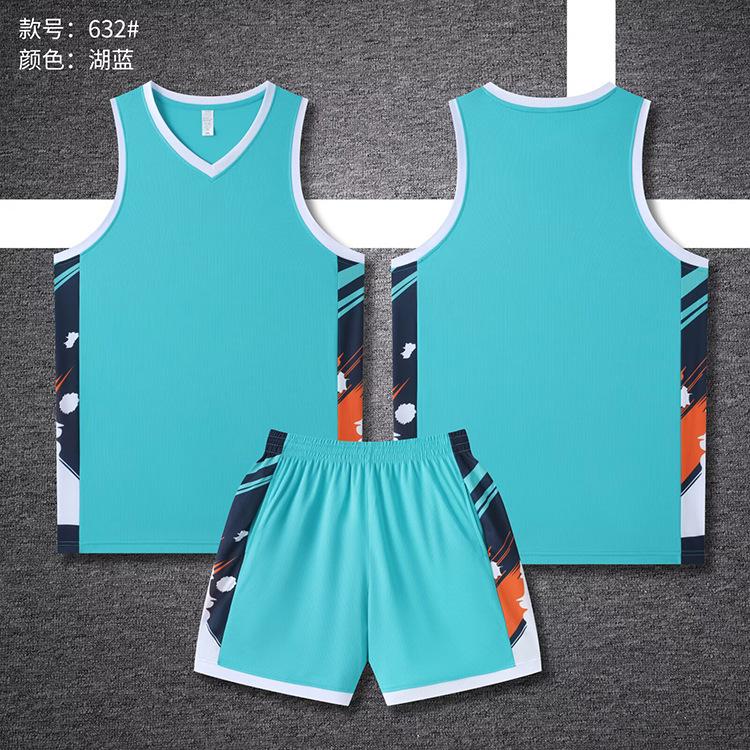 New Basketball Jersey Set Boys And Girls Jerseys Children'S Student Vest Sports Competition Training Team Uniform Printing