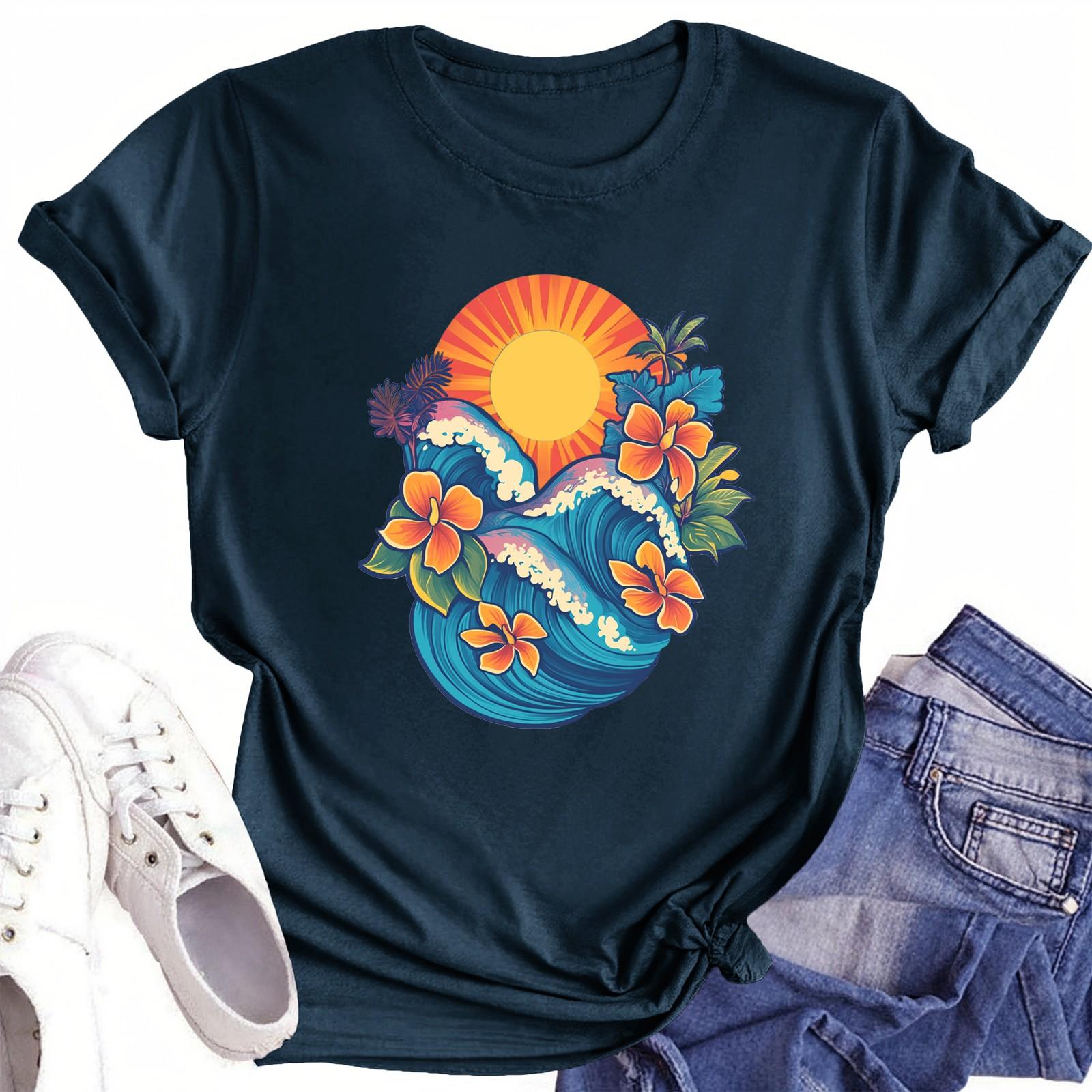 

Футболки для малышей, девочек и мальчиков, детские футболки с короткими рукавами и принтом для мальчиков и девочек 160 тёмно-синий