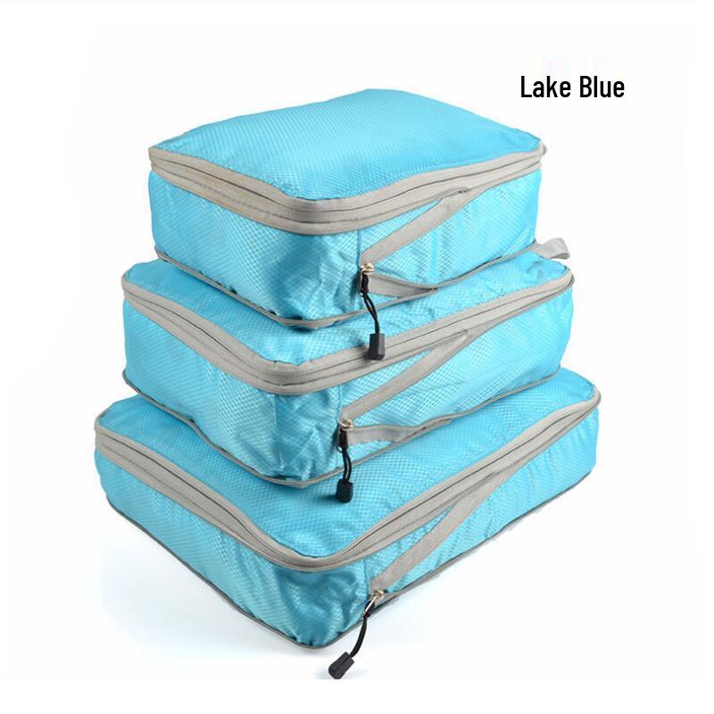 Popular Travel Storage Bag Set: 3-Piece Waterproof, Compressible Clothes Organizers