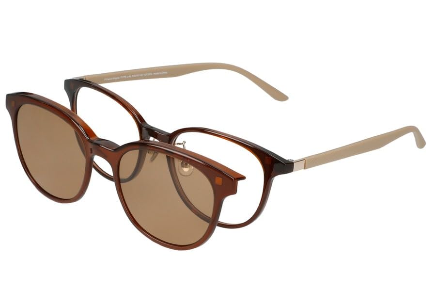 Zoff Glasses NIGHT DAY UV Prescription Can be worn over regular Eye Examination Lens dtk Boston-style 2-Way (Brown) & (Polarized) Sunglasses,