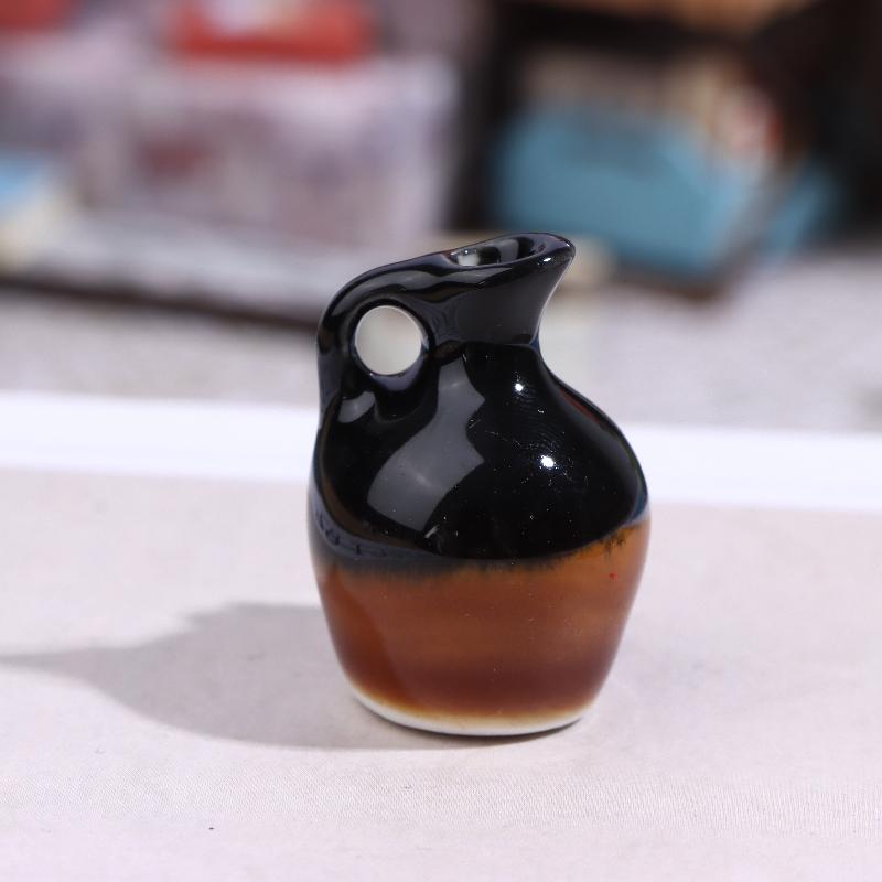 1 Stück Kreative 3D Stereo Heimdekoration Magnet Ins Style Puppenhaus Miniatur Keramik Kleine Vase Modell Kühlschrankaufkleber