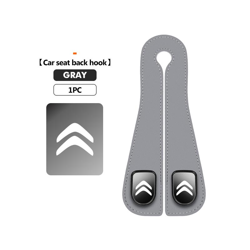 

Car Seat Headrest Hook Leather Seat Back Purse Bag Hanger For Citroen C5 C1 C2 C6 C4L DS3 DS4 DS5 C-Elysee Grand Berlingo