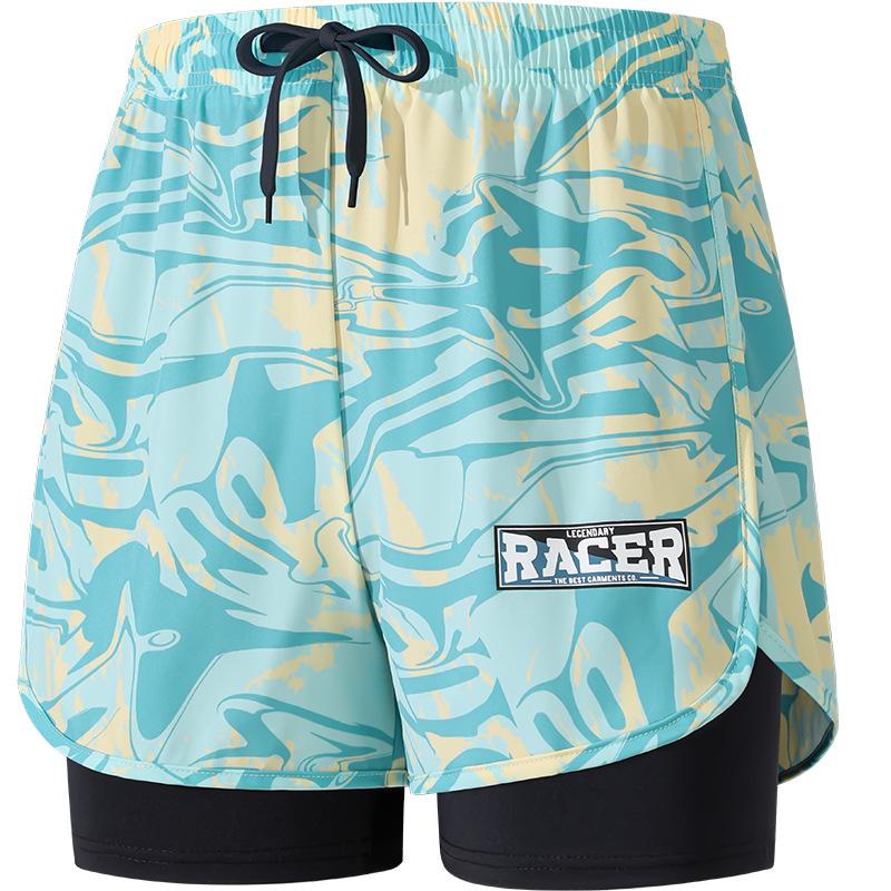 Men's Professional 5-Point Boxer Swimsuit - Anti-Embarrassment Adult Beachwear