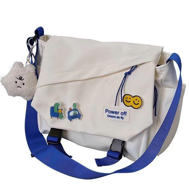 

Модные молодежные школьные сумки через плечо большой емкости Модная холщовая сумка на плечо Новые нейлоновые сумки Сумки-мессенджеры для женщин Дизайнерская сумка