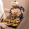 Lazy Glass Automatic Tea Set Business Gift High Borosilicate Panda Kung Fu Teaware Sets
