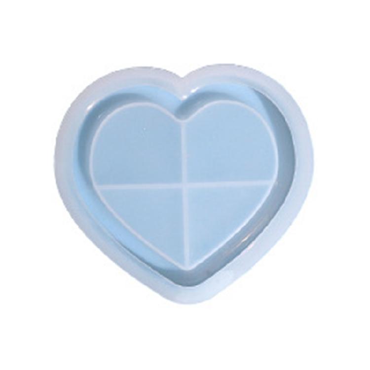 DIY Jewelry Tray Mould Cute Cloud Heart Flower Shape Plate Resin Casting Mould