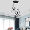 Nordic Wrought Iron Pendant Light - Retro Modern Art for Cafe or Boutique Decor