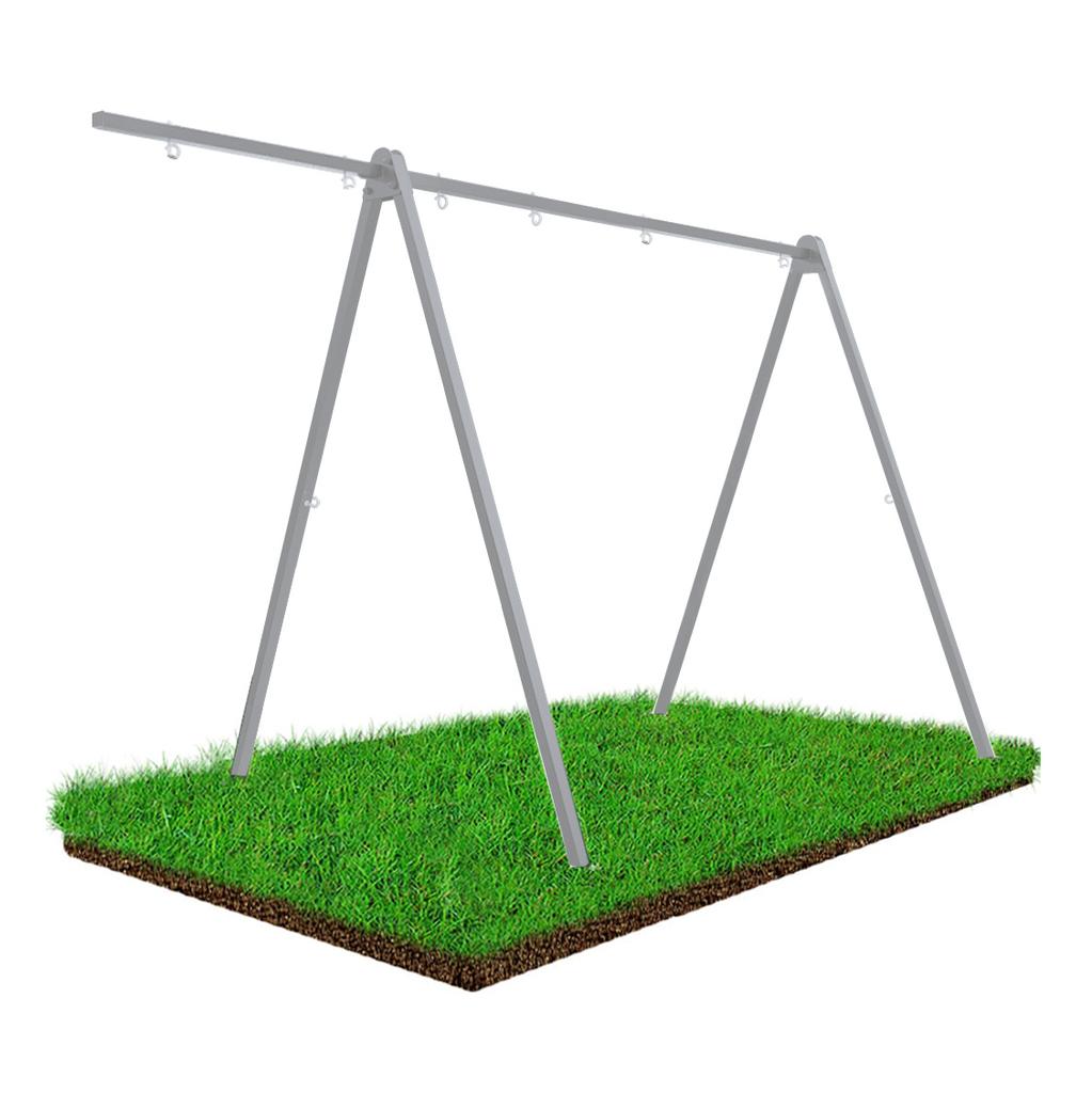 Extension frame for swing swing handle hooks metal bar gray