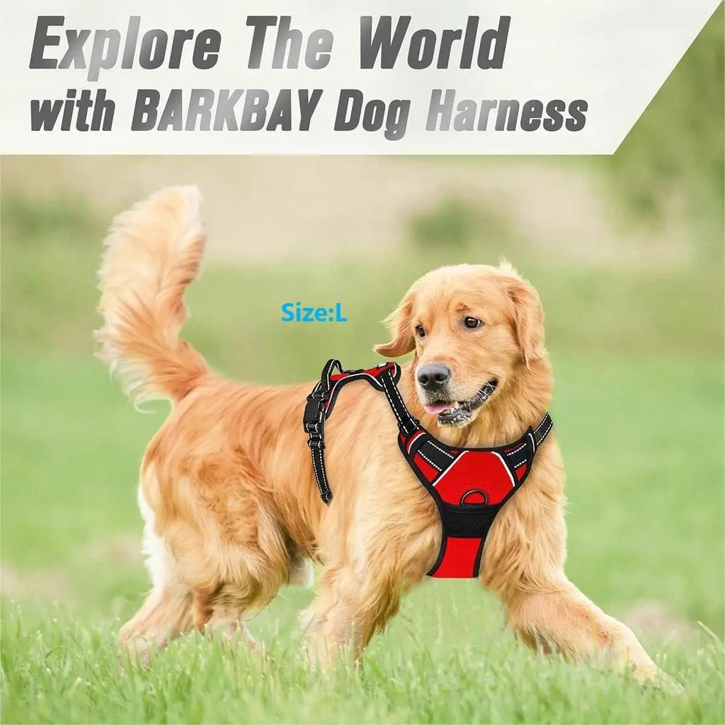 Dog Harness No Pull Reflective Dog Harness Vest with Easy Control Handle For Small Large Dogs Outdoor Walking Training Supplies