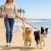 Stretchable Double Head Dog Rope Nylon Elastic Traction Rope Double Headed Leash  Small Dogs