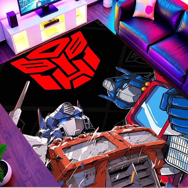 Transformers Print Rug, Washable Floor Carpet, For Entryway Dorm Laundry Room Office Study, Home Decor Birthday Christmas Gift