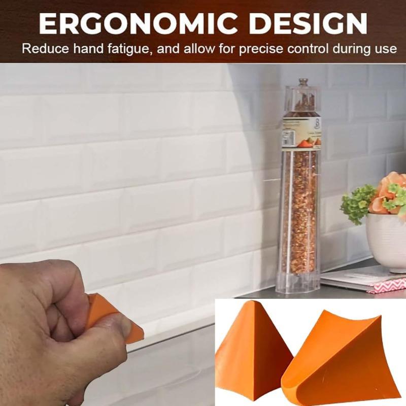 Silicone Caulking Tool Reusable Joint Sealant Spreader Spatula Scraper Caulking Applicator for Tile Window Grout Edge Removal