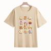 Adult and Children Bread Party Cartoon Food Pure Cotton Versatile Couple and ParentChild MultiColor TShirt
