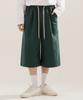 Jemeot Flash Summer Knee-Length Bermuda Shorts Dark Green Kjsp2618