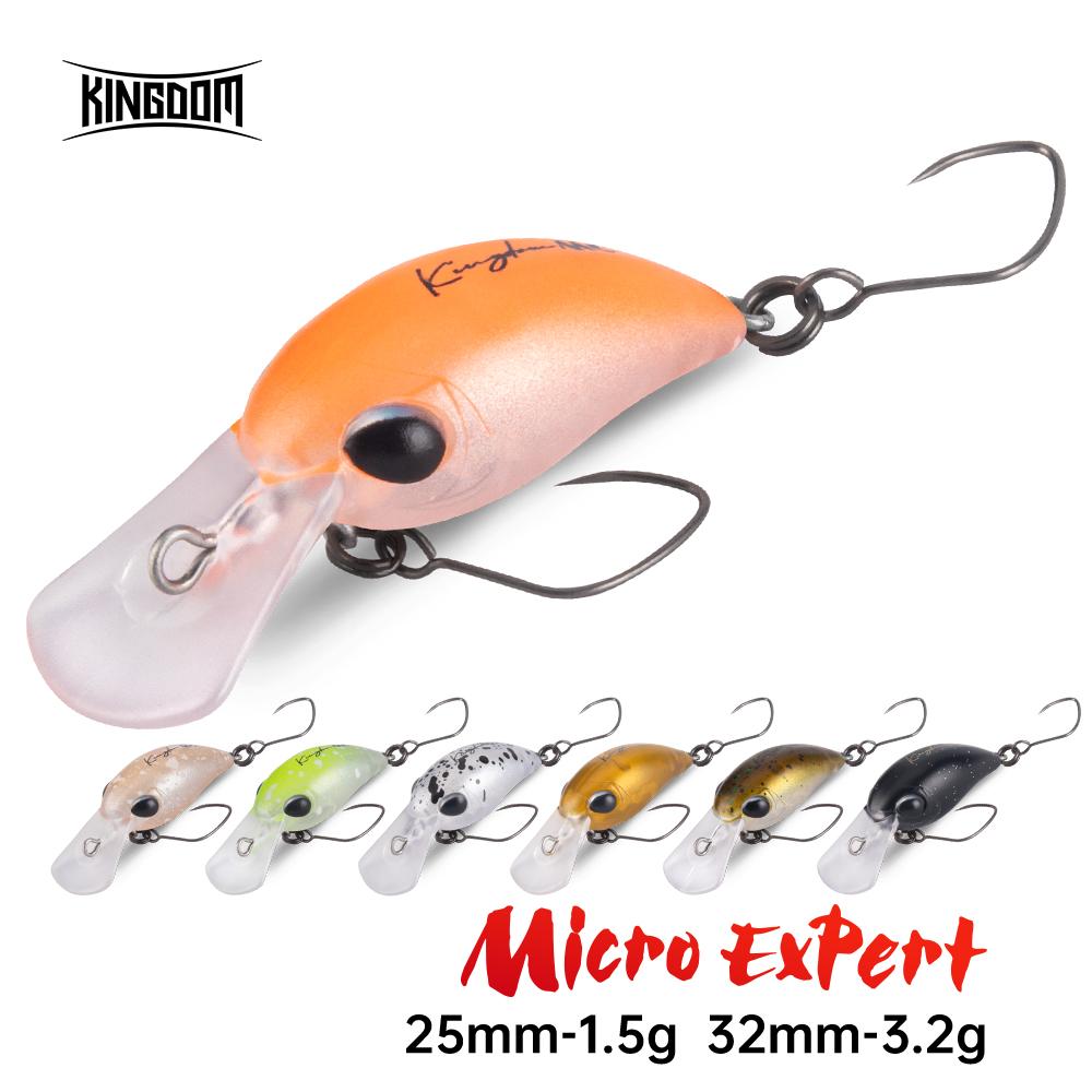 Kingdom Rybářská nástraha Micro Expert Minnow 1,5g 3,2g 25mm 32mm Povrchová Umělá Tuhá Crankbait Wobblery Okoun Pstruh Návnady