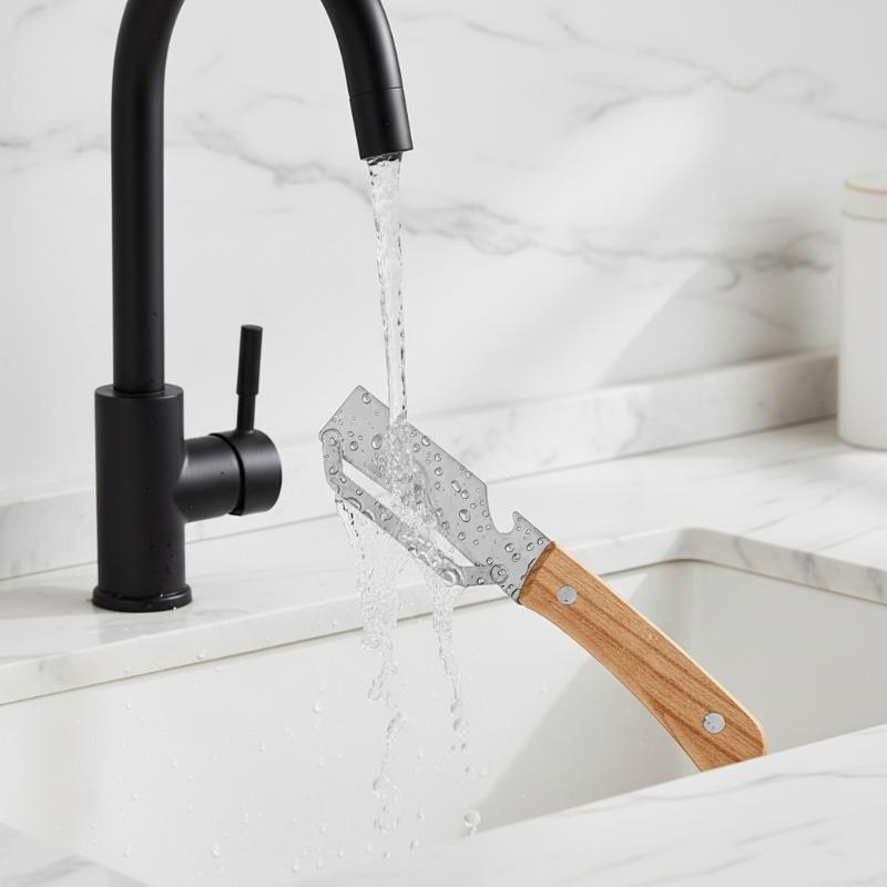 3 in 1 Multifunction Serrated Knife Vegetable Peeler Handle with Bottle Opener for Culinary Kitchen Tools
