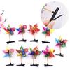 Pack of 24 Colorful Pinwheel Hair Clip Windmills Hair Barrette Hair Decorations
